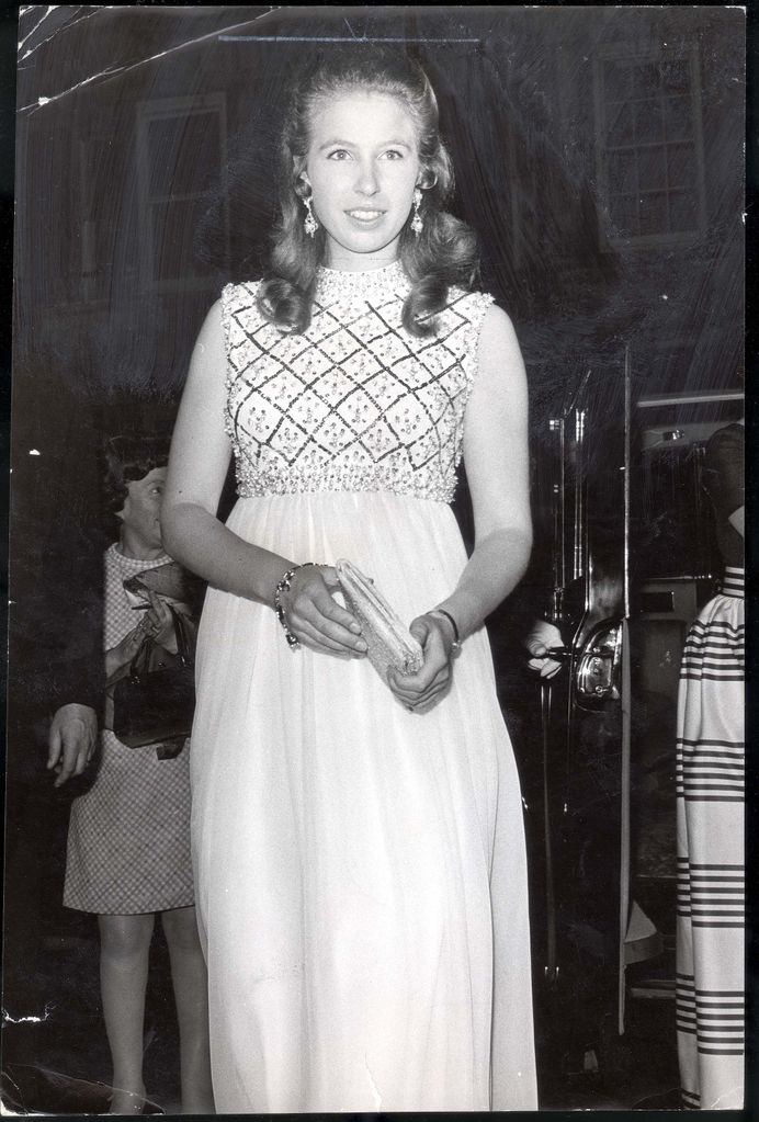 Princess Anne wears her hair in a down hairstyle in 1969