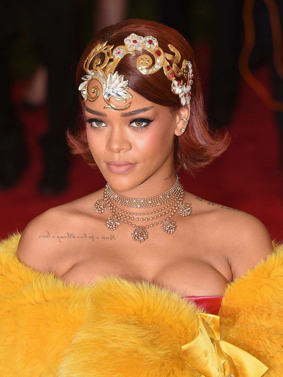Rihanna attends the "China: Through The Looking Glass" Costume Institute Benefit Gala at Metropolitan Museum of Art on May 4, 2015