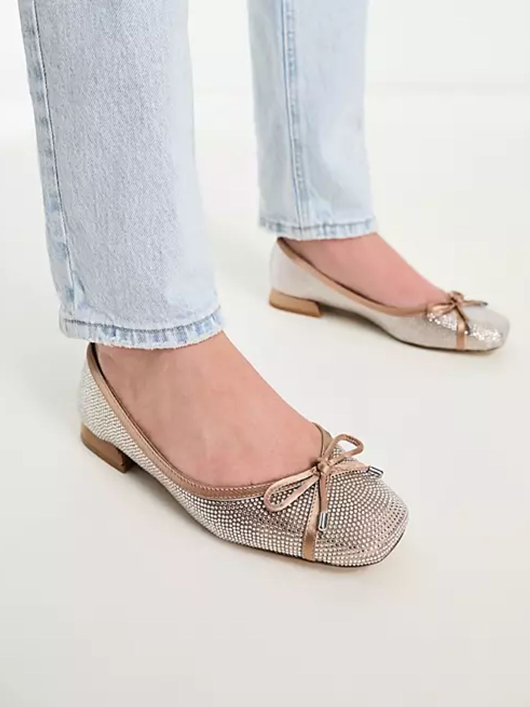 Gibbsi embellished flat shoes in bone - ALDO