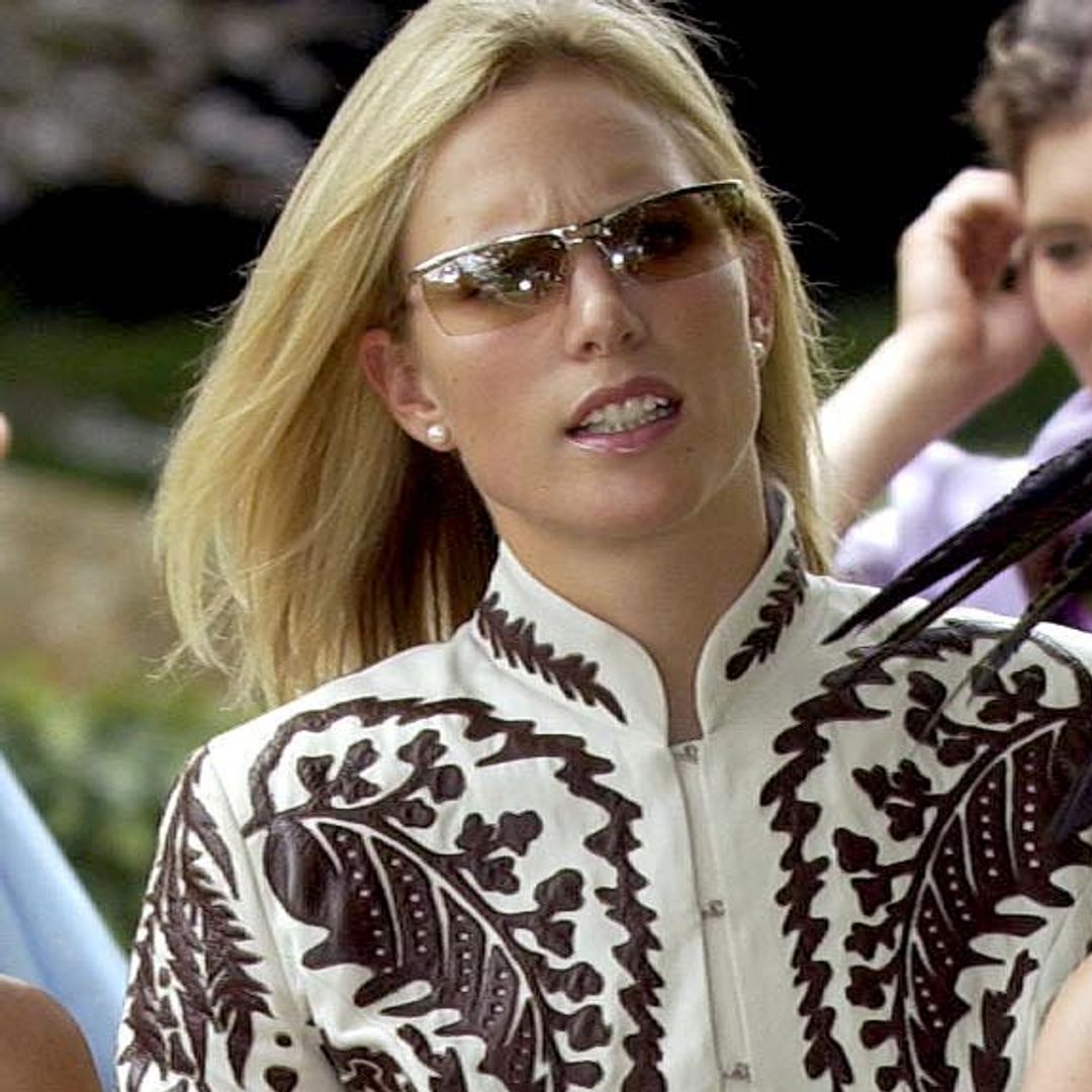 Zara Tindall, 22, is a rebellious royal in low-slung white wedding guest skirt and corset jacket