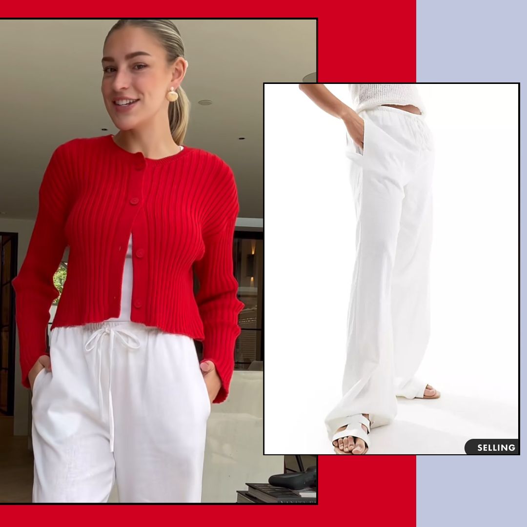 Zara McDermott raves about cheap ASOS linen trousers if you're a 'long leg girlie'