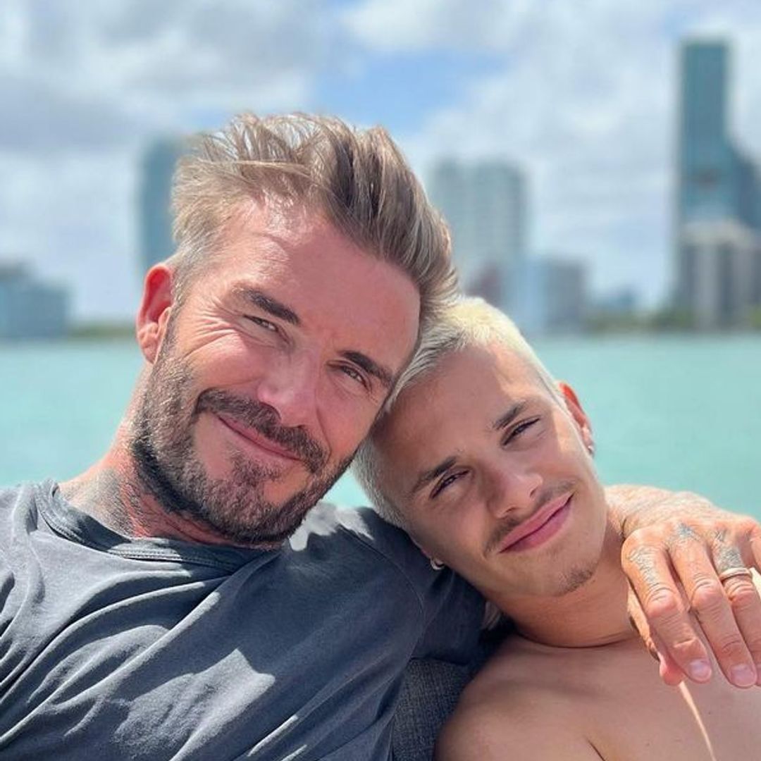 Romeo Beckham is his dad David's double in heartwarming photo