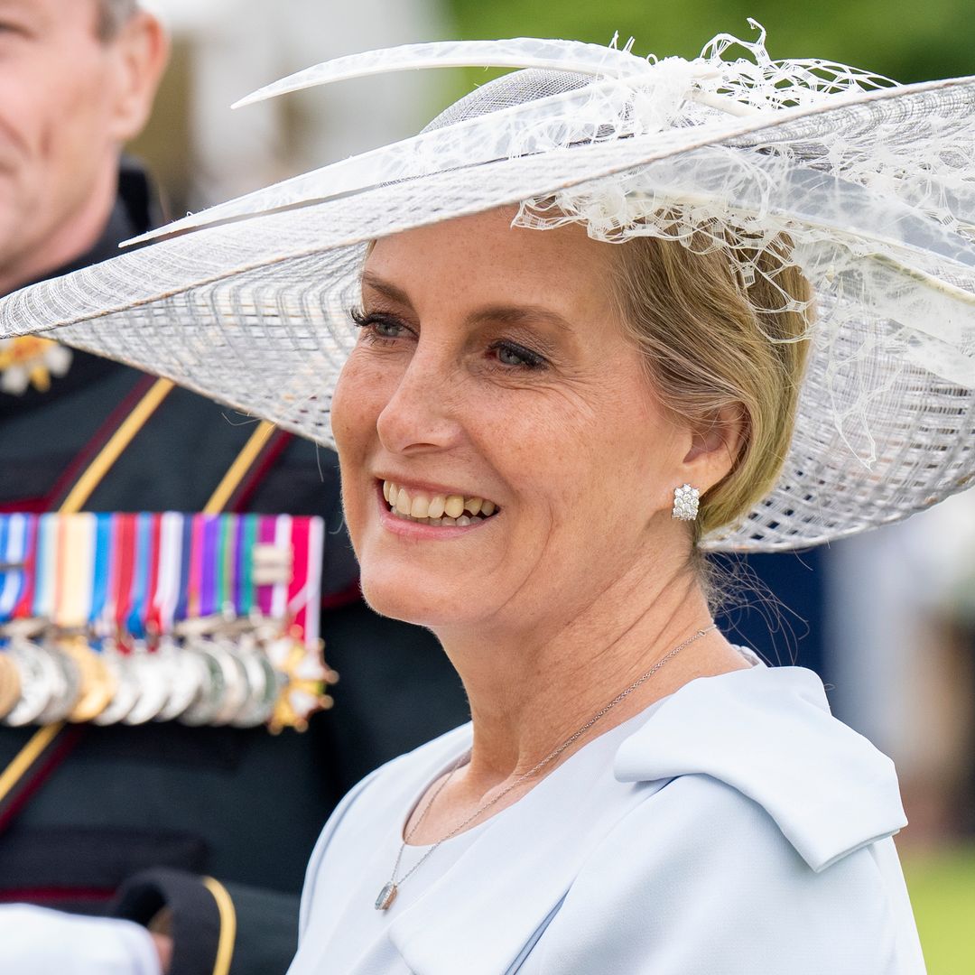 Duchess Sophie is straight from a fairytale in defined Cinderella gown