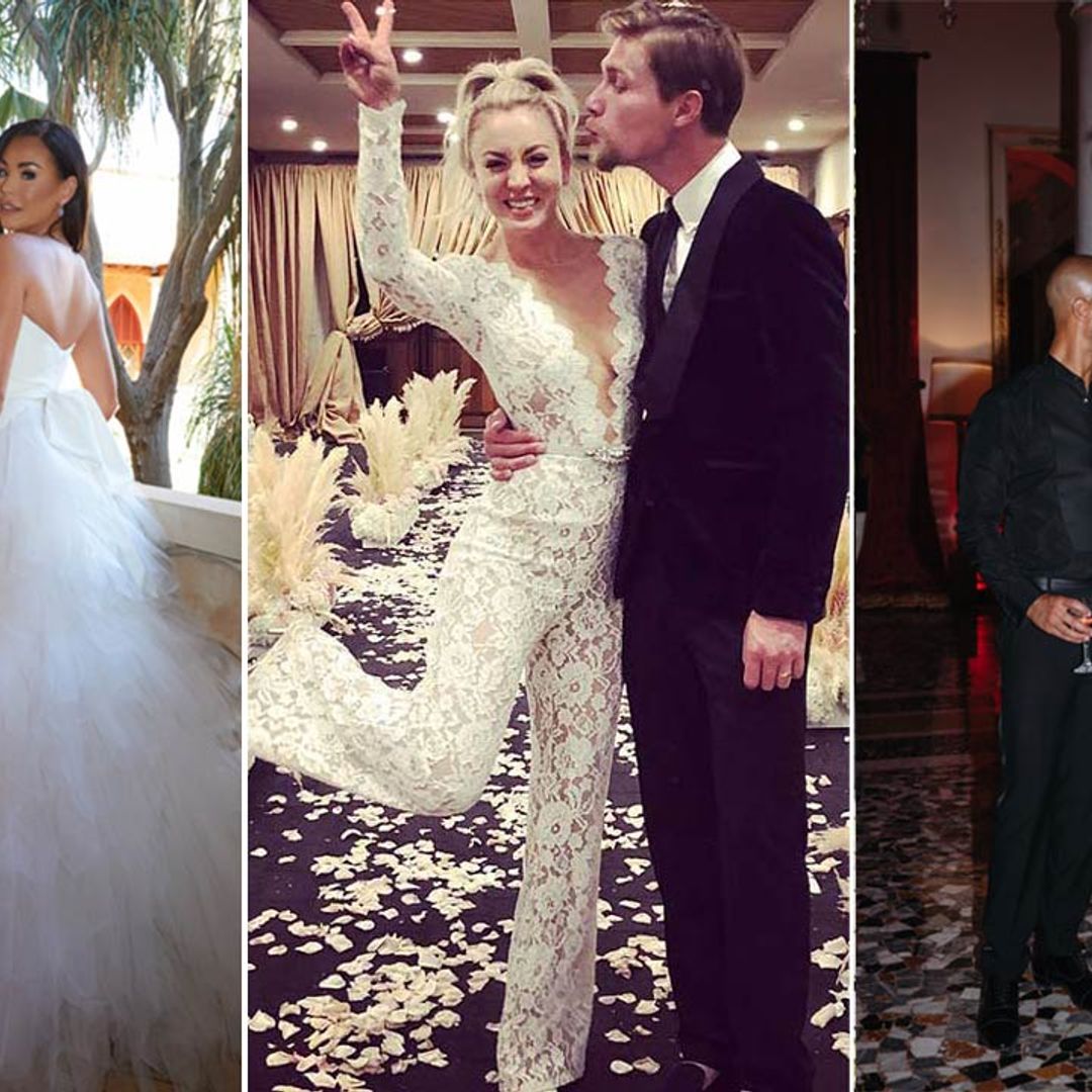 21 celebrity brides' rarely-seen second wedding dresses: Nicola Peltz, Kaley Cuoco & more