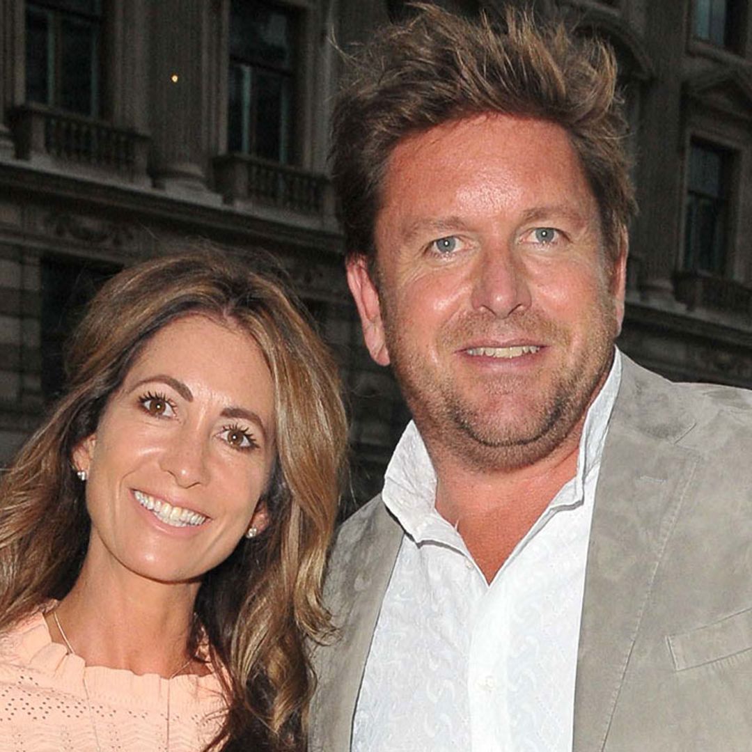 James Martin supported by girlfriend Louise Davies during rare glamorous night out