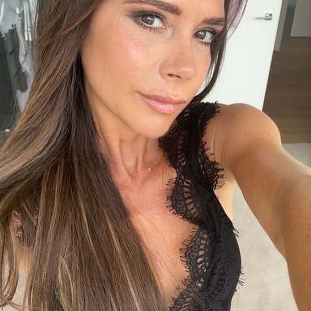 Victoria Beckham sets Instagram ablaze in low-cut lingerie and bunny ears