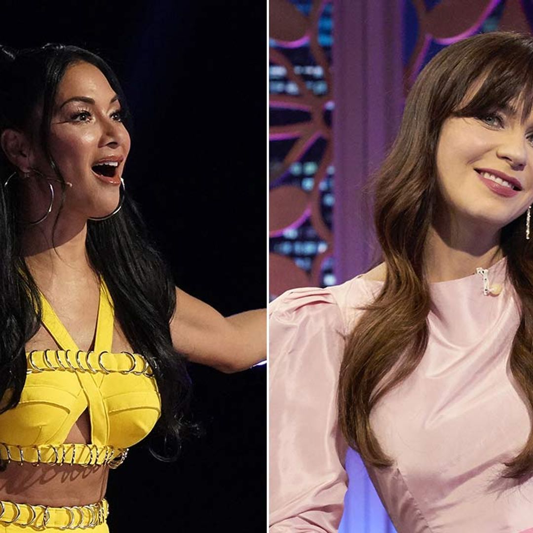 Nicole Scherzinger has the best reaction to Zooey Deschanel's figure-flattering dress