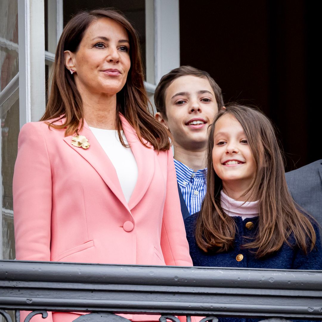 Danish royal joined by her towering children at music festival