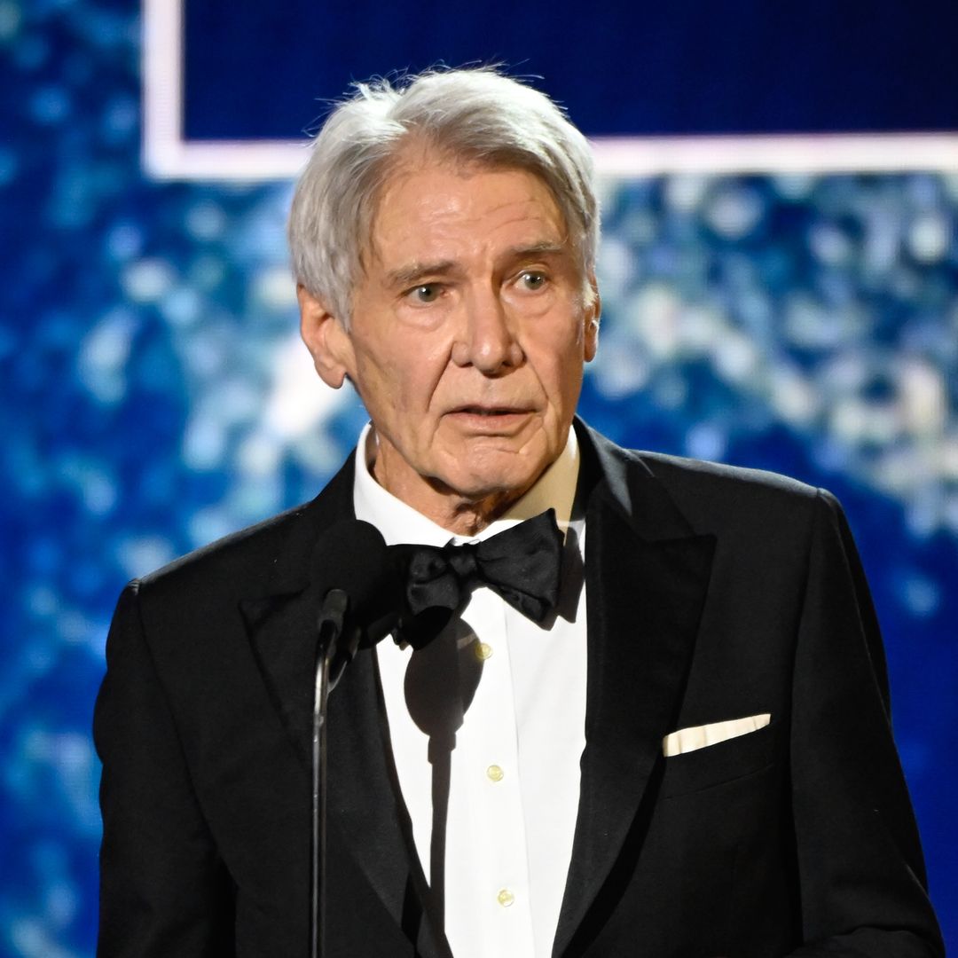 Harrison Ford chokes back tears as he makes emotional speech during Disney Legend's Award