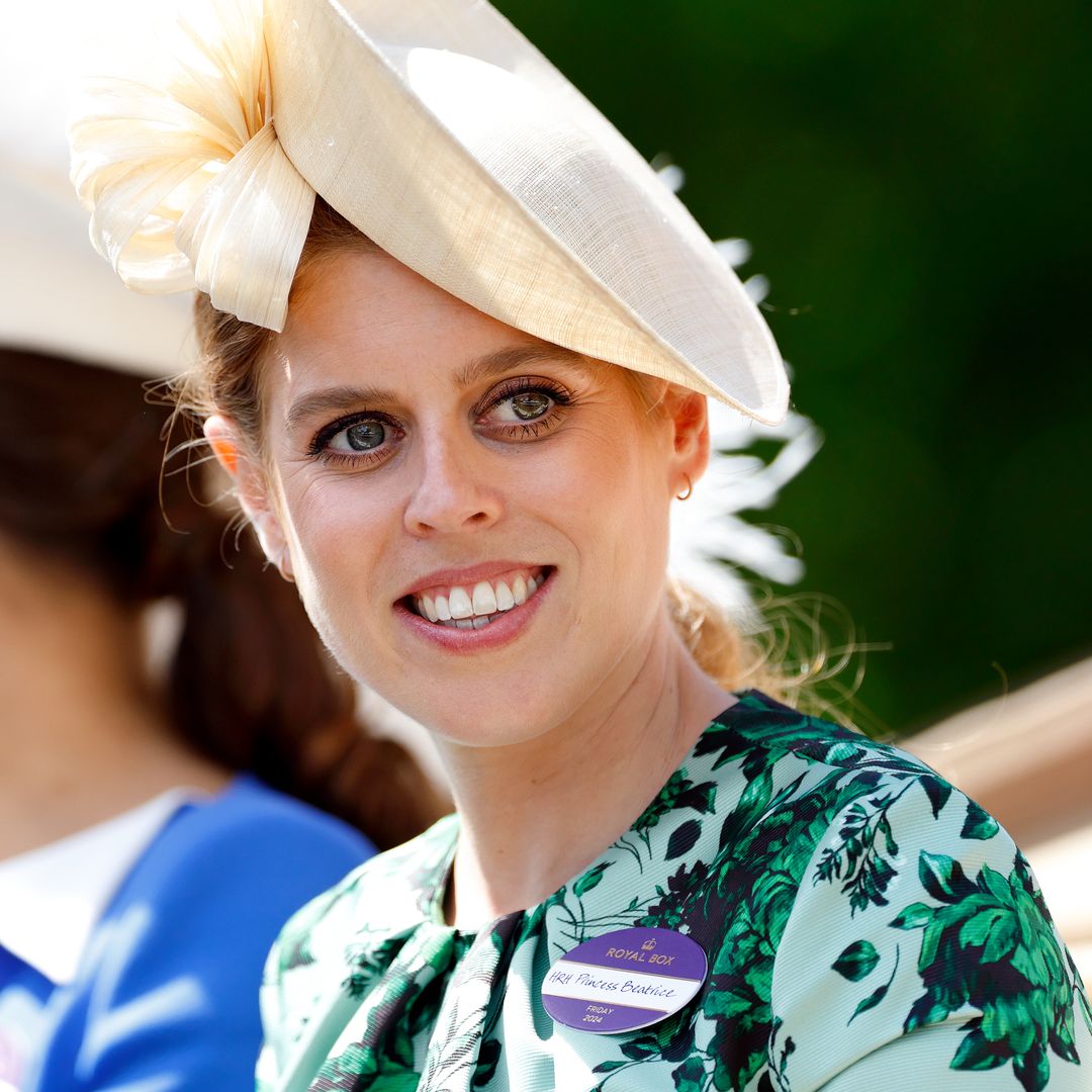 Princess Beatrice wears secret wedding guest dress - and a crown like no other