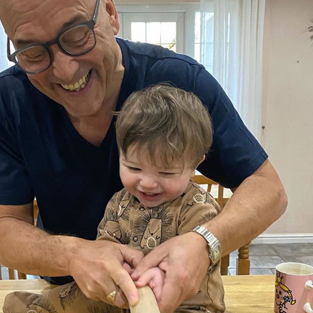 Gregg Wallace gets help in the kitchen from 11-month-old son Sid – see the adorable snap