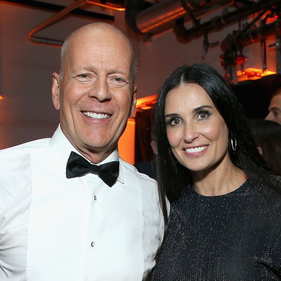 Bruce Willis clutches onto ex wife Demi Moore in new rare pic in birthday tribute shared by actress