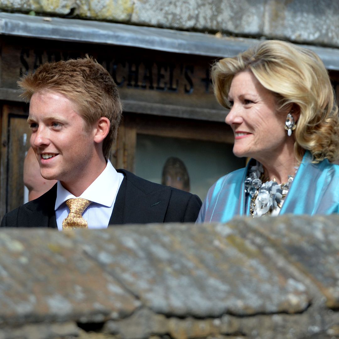 The Duke of Westminster's mother's pearl-encrusted sheer wedding dress and twisted tiara to inspire bride Olivia Henson?