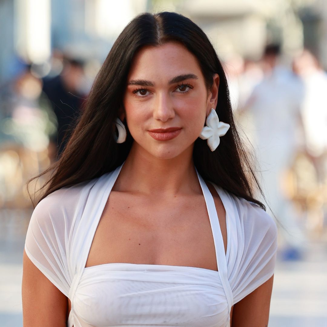 Dua Lipa's dazzling crystal micro shorts are actually mesmerising