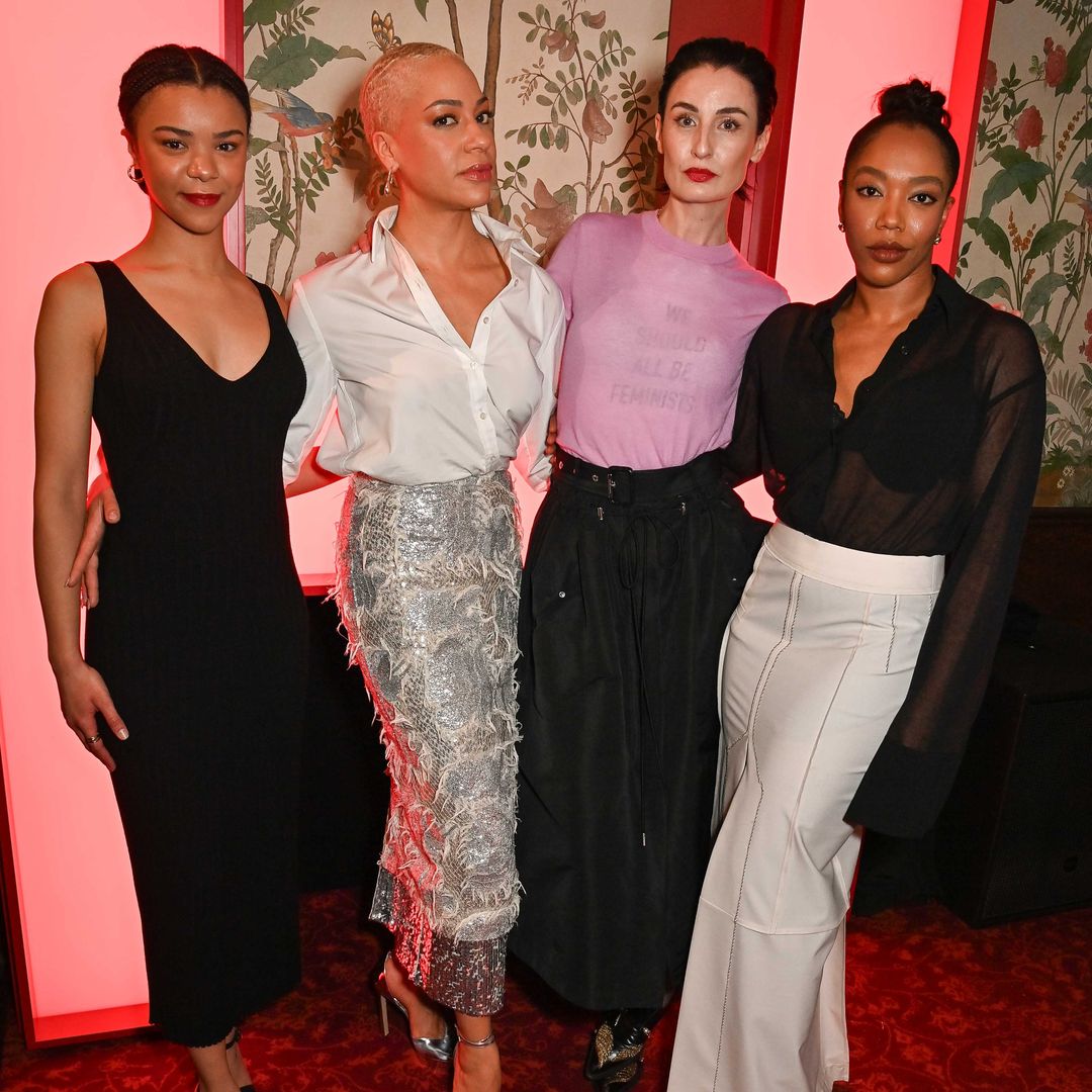 Erin O'Connor leads the glamorous ladies paying lip service to cult make-up brand at exclusive party