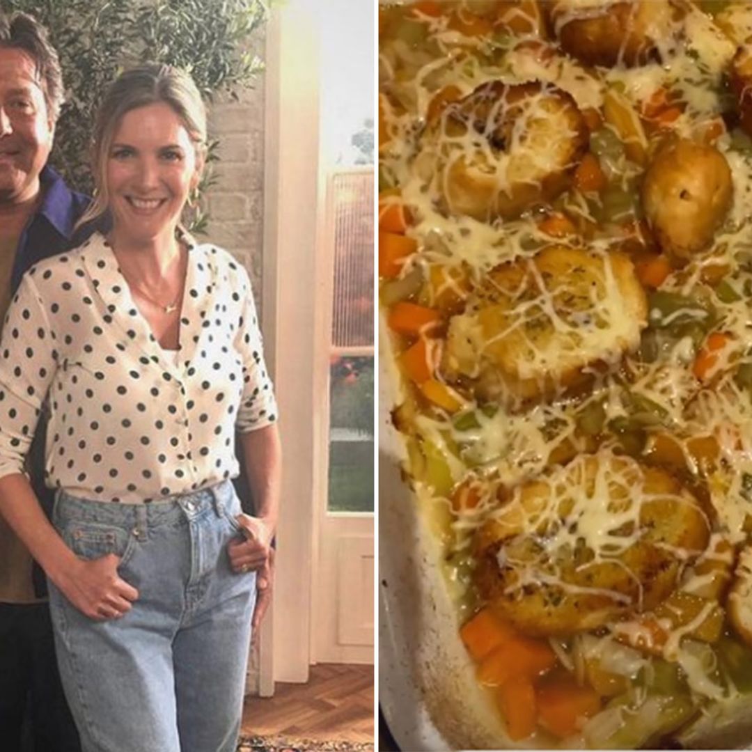 Lisa Faulkner and John Torode share super-easy baked soup recipe - with garlic bread!