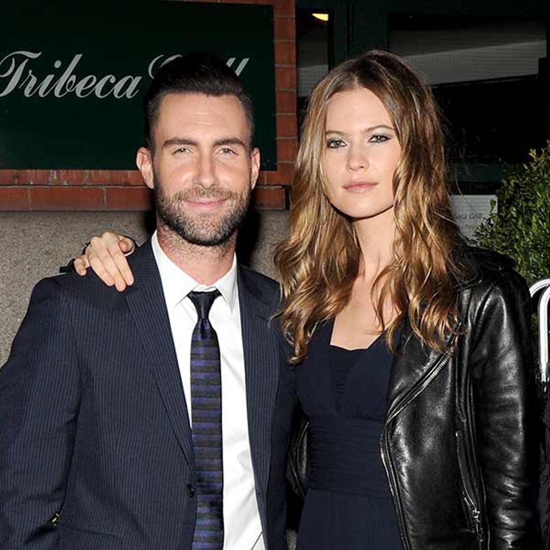 Adam Levine shares first photo of wife Behati Prinsloo's bare baby bump