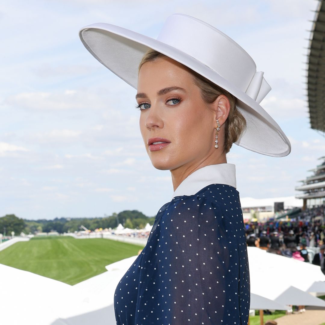 Lady Amelia Spencer is a vision in halterneck gown on romantic sun-soaked trip