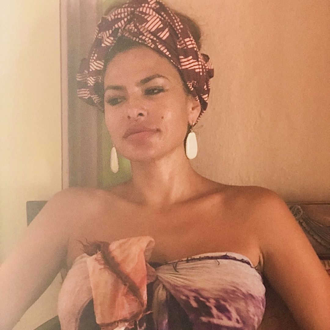 Eva Mendes stuns in strapless summer dress as she embraces the heat