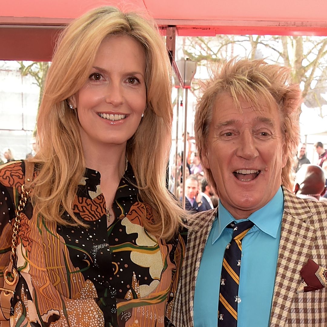 Penny Lancaster glams up for lavish holiday with husband Rod Stewart and six children