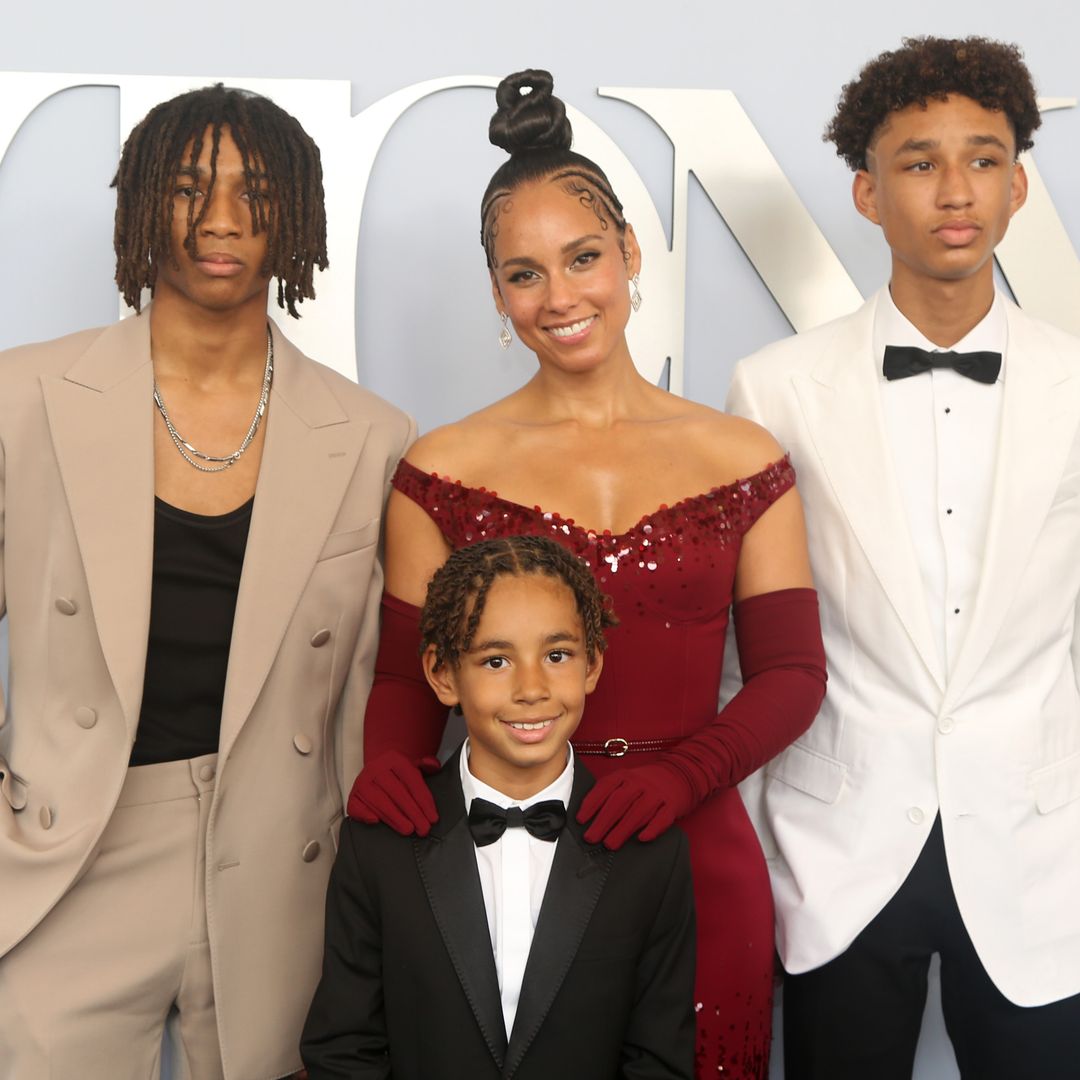 Alicia Keys' handsome sons tower over her for rare family outing on momentous night — photos