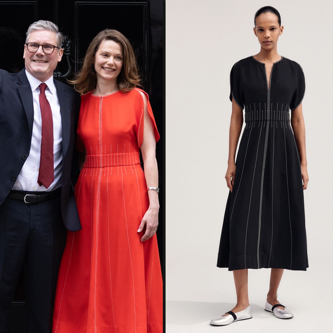 Victoria Starmer's chic Downing Street dress is sold out in red - but I like the black version even better