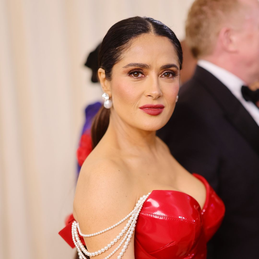 Salma Hayek dazzles in sultry sequin top for momentous Paris outing with husband François-Henri Pinault