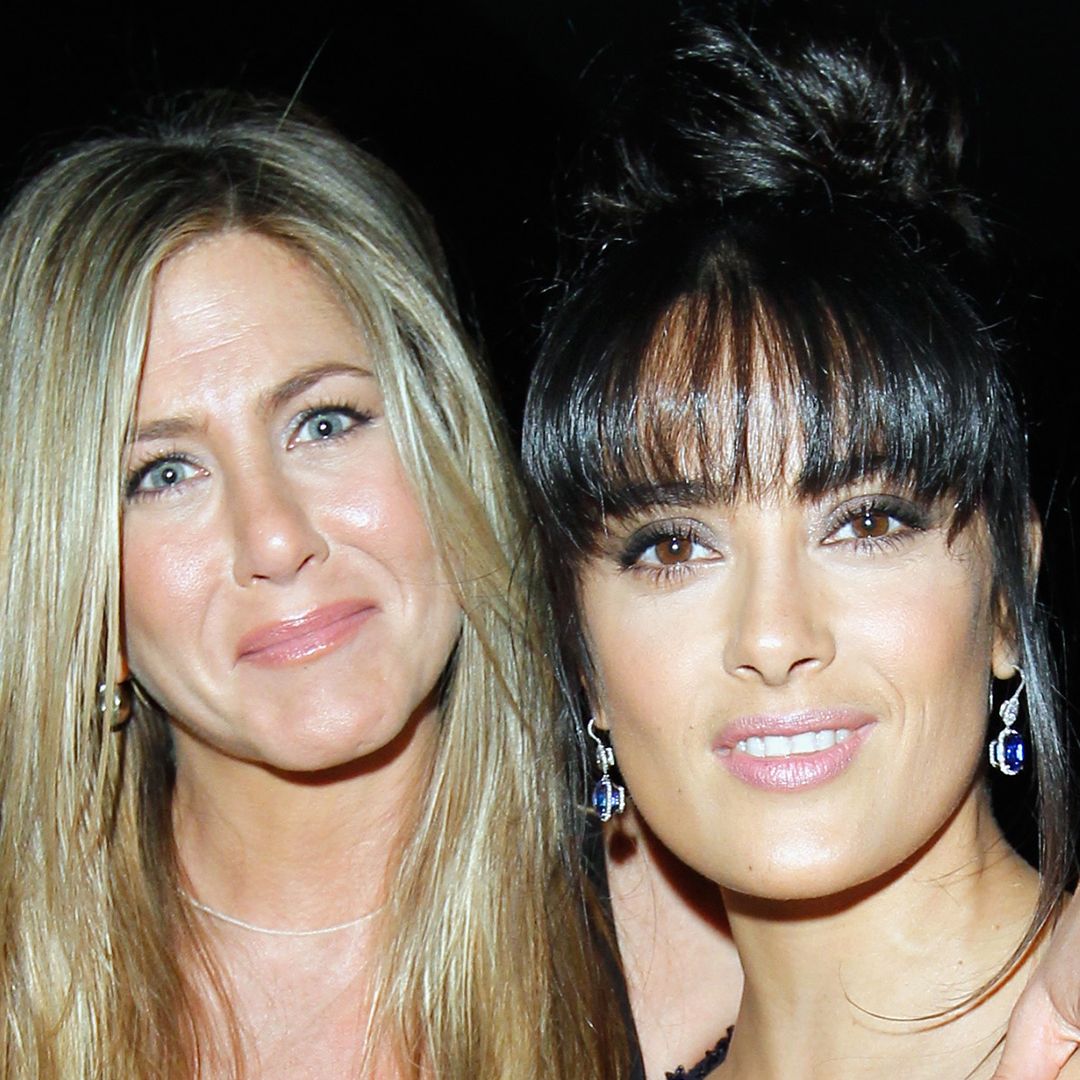 Salma Hayek posts glamorous throwback as she celebrates pal Jennifer Aniston