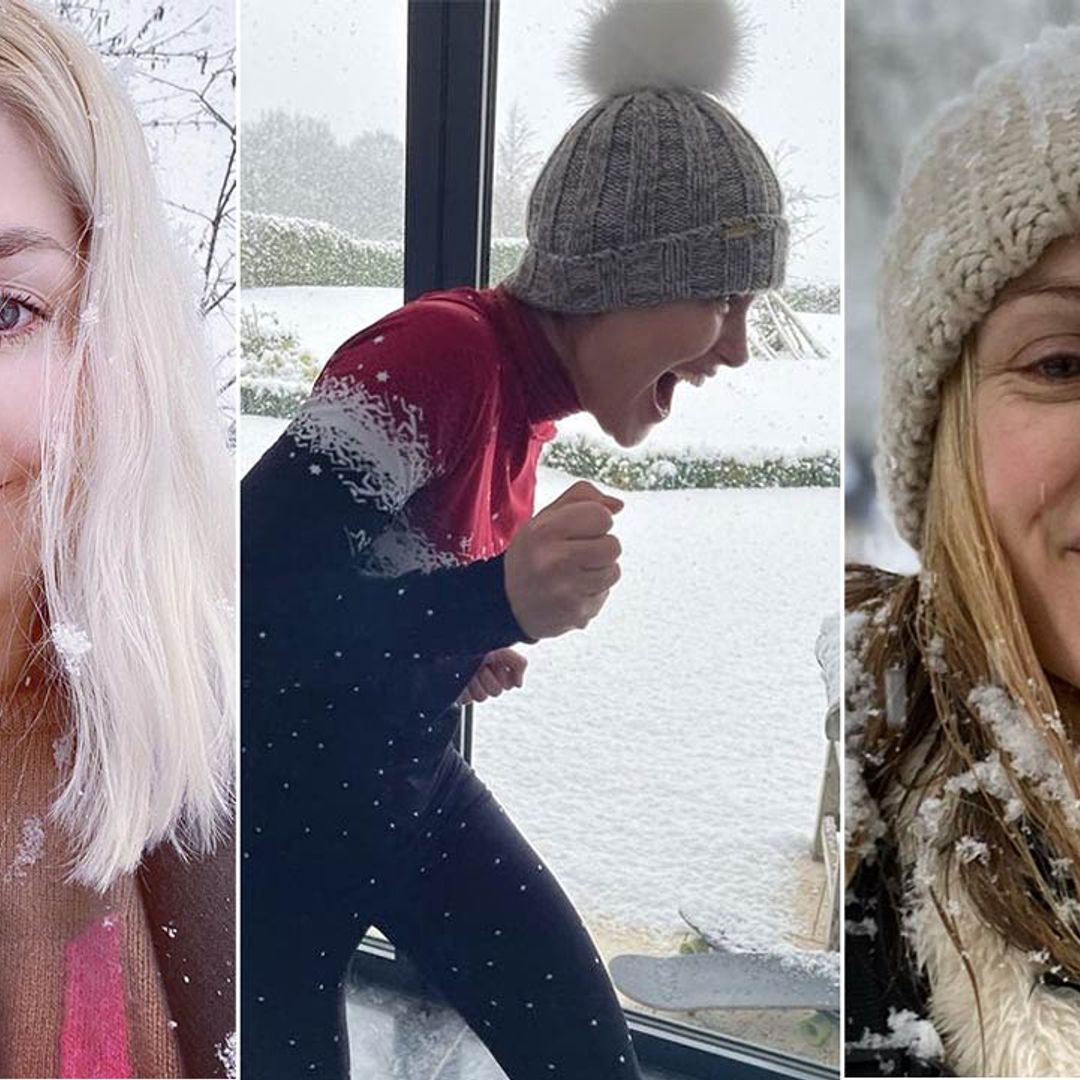 Breathtaking celebrity snow photos: Holly Willoughby, Princess Beatrice and more