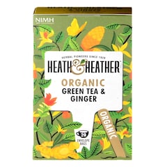 Organic Green Tea with Ginger 20 Tea Bags