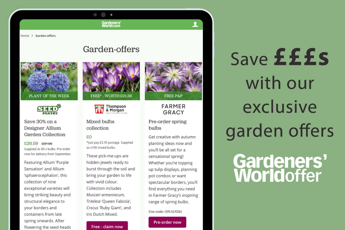 Save £££s with our exclusive garden offers