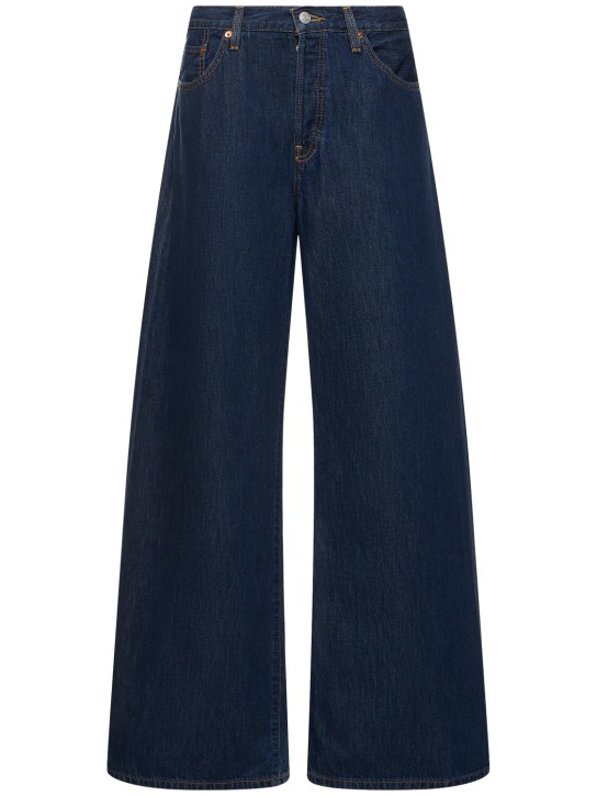 RE/DONE: Jeans palazzo vita media - Blu - women_0 | Luisa Via Roma