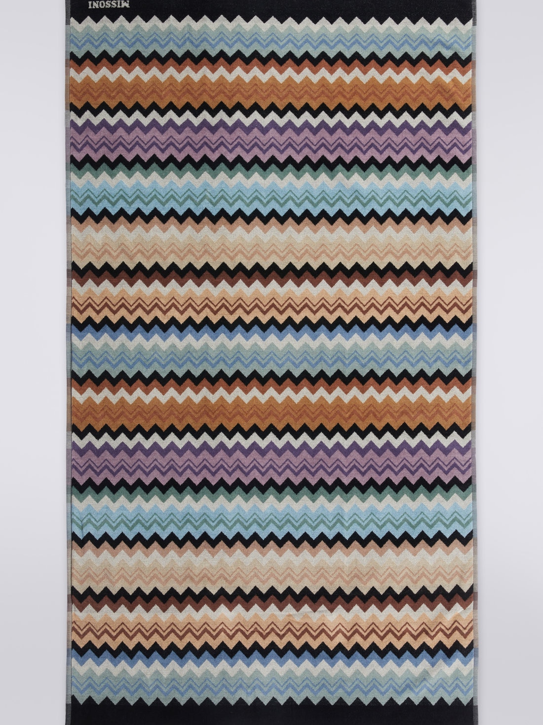 Adam beach towel 100x180 cm cotton terry zigzag, Multicoloured  - 8051275496120 - 1