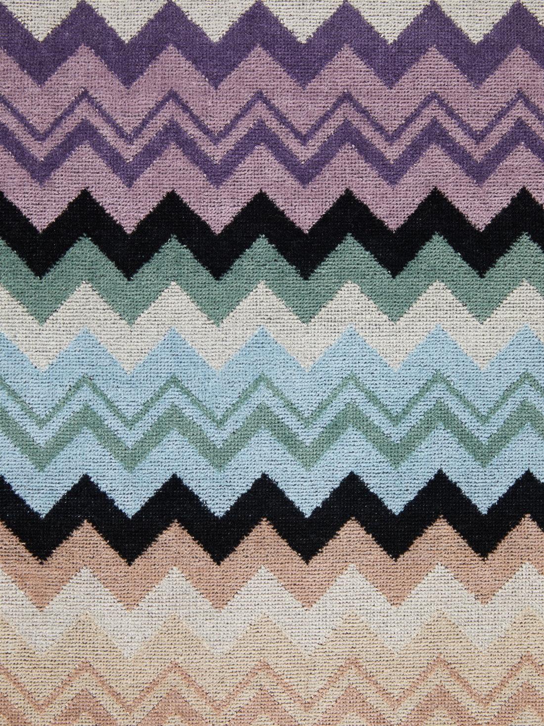 Adam beach towel 100x180 cm cotton terry zigzag, Multicoloured  - 8051275496120 - 3