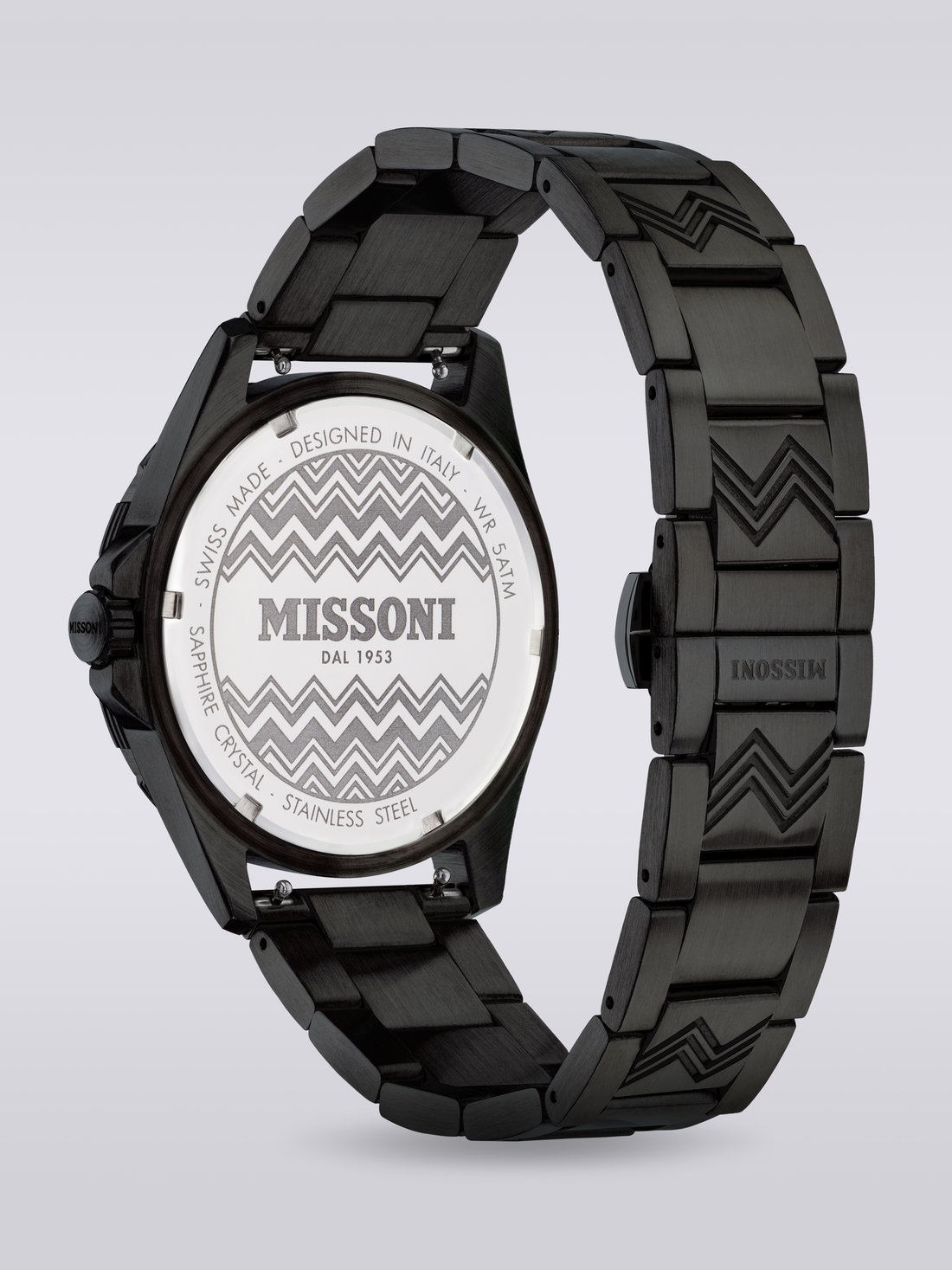 Missoni Gmt 43mm  watch , Black    - 8051575781827 - 2