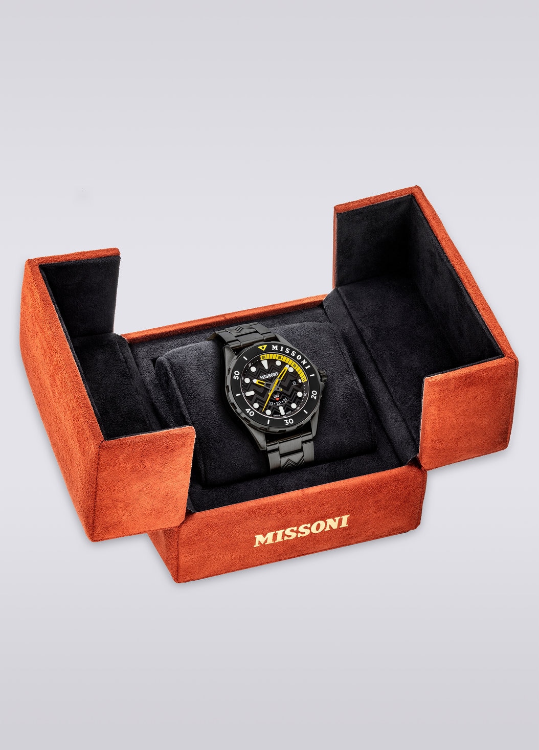 Missoni Gmt 43mm  watch , Black    - 8051575781827 - 4