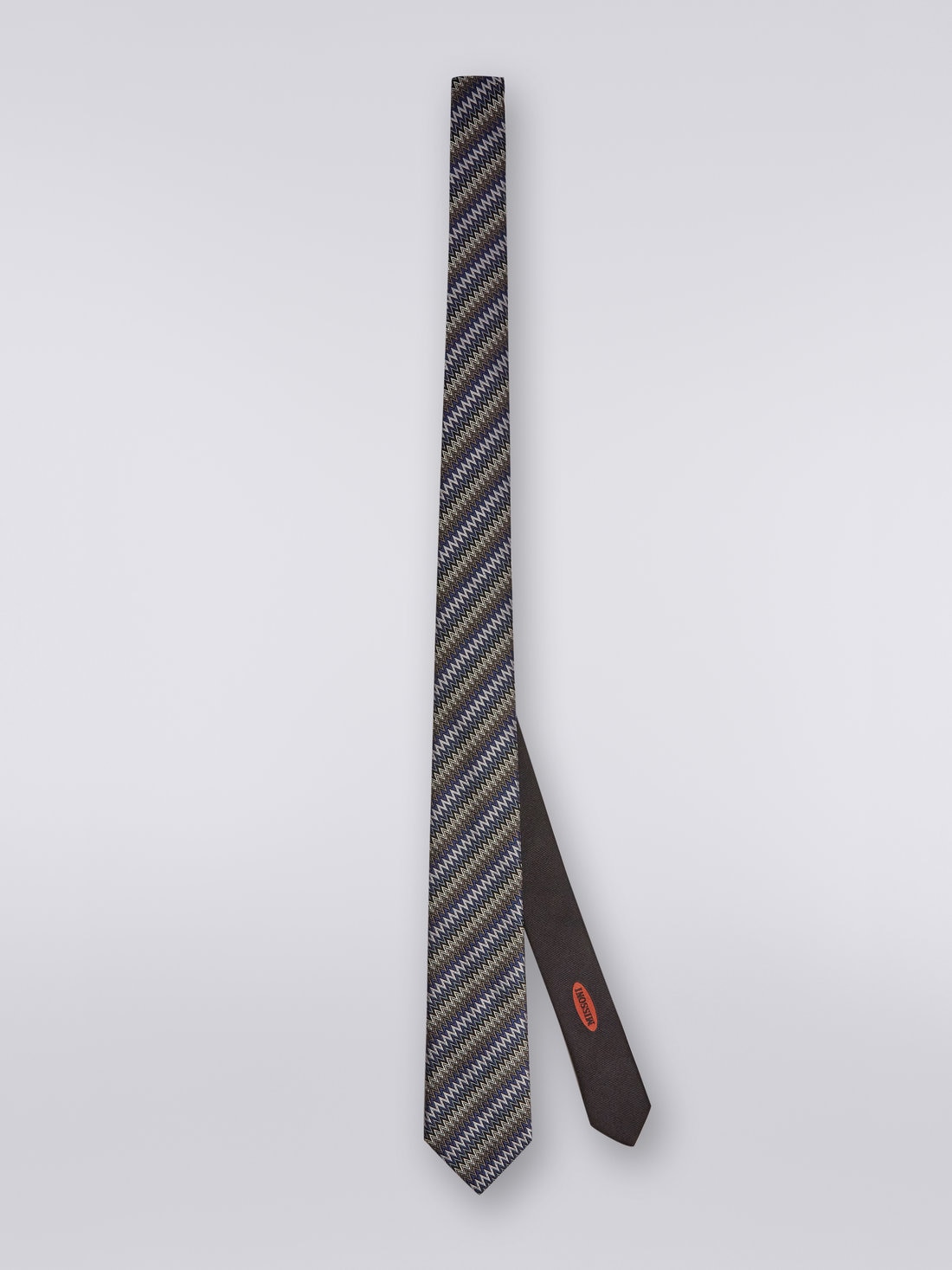 Corbata de seda en zigzag, Multicolor  - 8051575919954 - 0