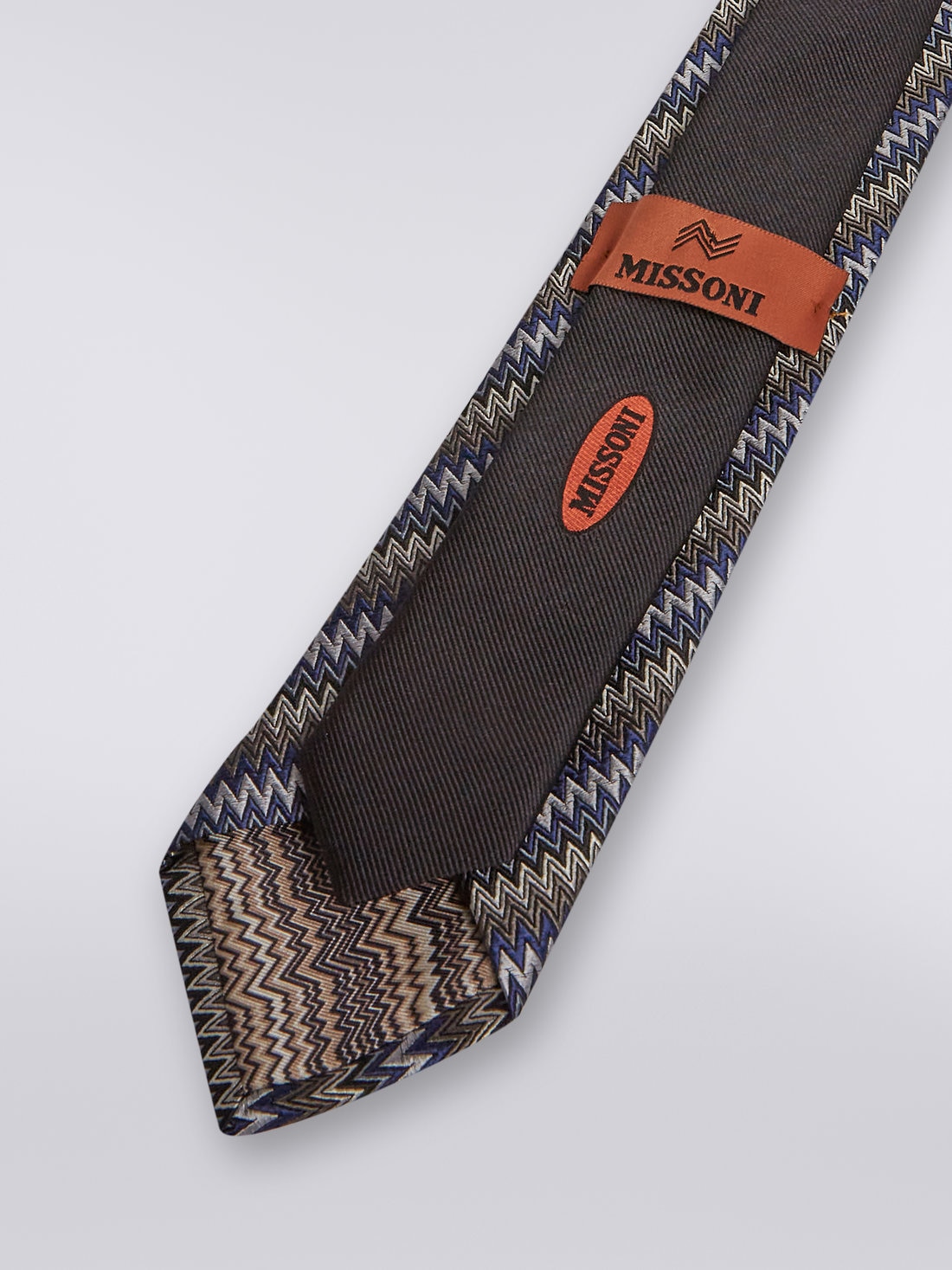 Corbata de seda en zigzag, Multicolor  - 8051575919954 - 1