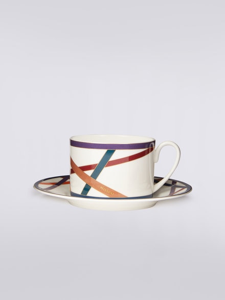 Nastri Set of 2 tea cups & saucers, Multicoloured  - 8051575977572