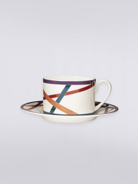 Nastri Set of 6 tea cups & saucers, Multicoloured  - 8051575977640