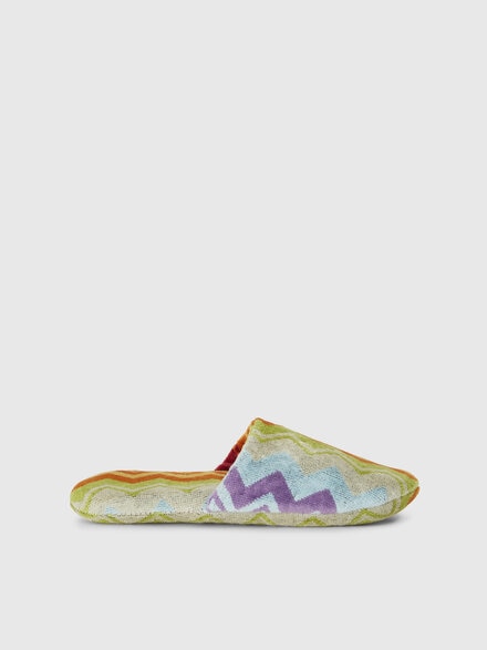 Pantofole Giacomo in spugna di cotone, Arancio - 1D3OG00005T59