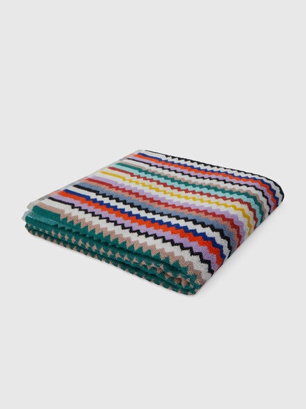 Telo da bagno 150x100 cm Riverbero in spugna di cotone zig zag , Multicolore  - 8053147105307