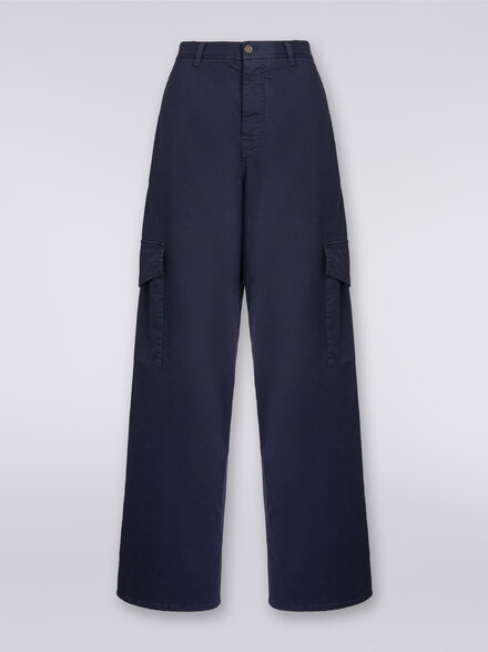 Pantalones cargo de algodón, Azul Oscuro - DS23WI2KBW00QG93924