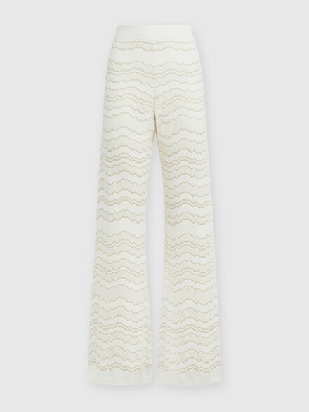 Tone-on-tone zigzag pants, Beige - DS24WI0WBK040ES01CP