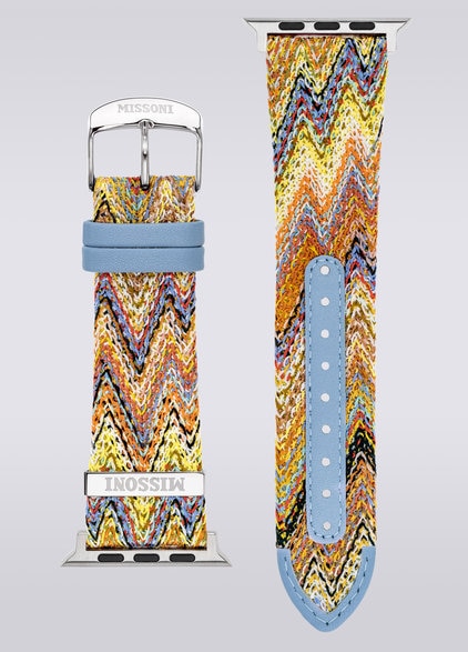 Missoni Fabric 24 mm Apple watch compatible strap, Multicoloured  - LS23W00DBV00ERSM9BC