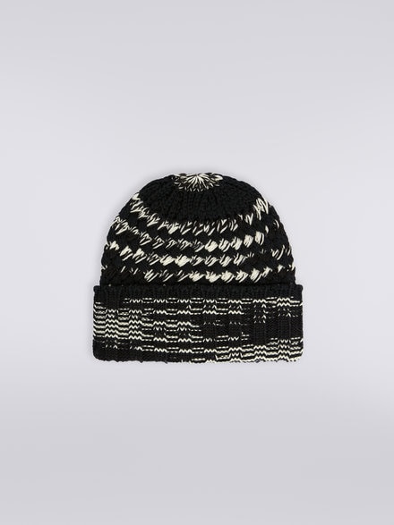 Cappello in maglia di lana  , Multicolore  - LS23WS1ABV00EMSM67U