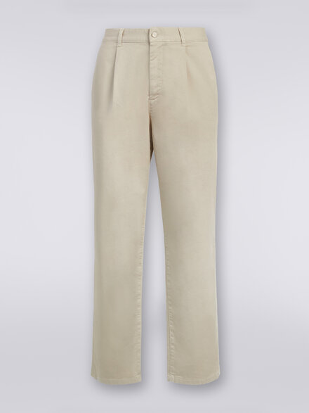Pantalon chino en coton , Argent - US23WI0QBW00QG44501