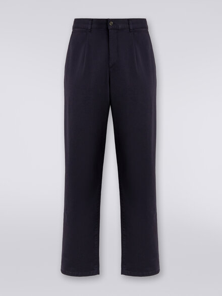 Pantalones chinos de algodón , Azul Oscuro - US23WI0QBW00QG93924