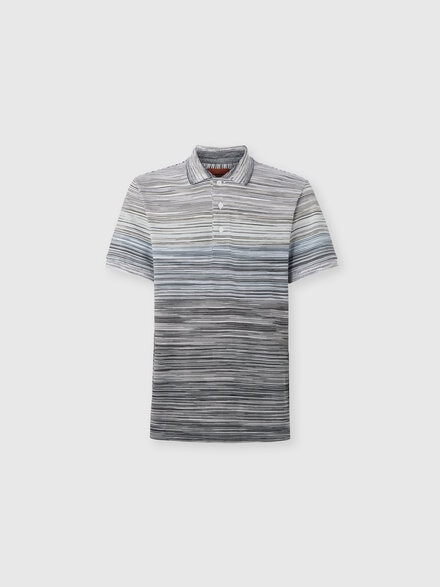 Slub cotton piqué polo shirt, Multicoloured  - US24W20CBJ0014SM9DE