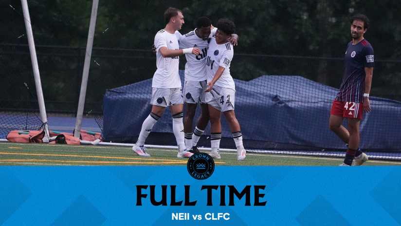 Full Time: Crown Legacy FC 5-3 New England Revolution II